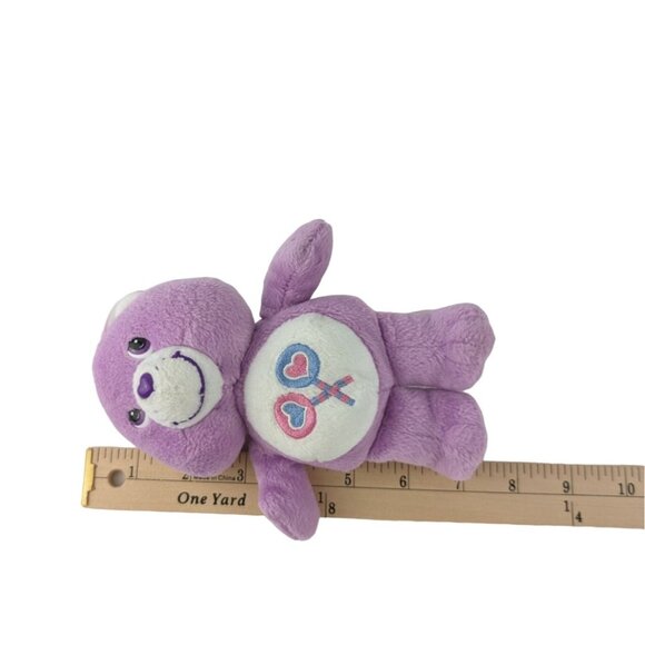 Care Bears Share Bear Plush Purple Lollipop 7" Stuffed Animal Toy 2004 - Picture 6 of 6
